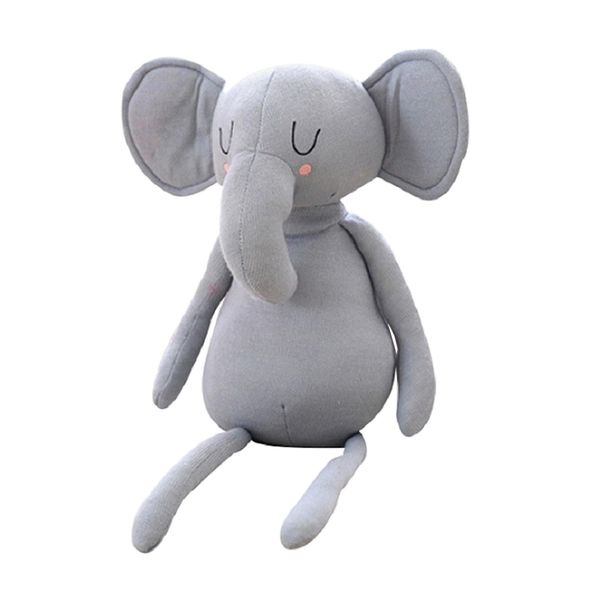 

soft plush elephant gray plush baby sleeping pillows kids lumbar toys