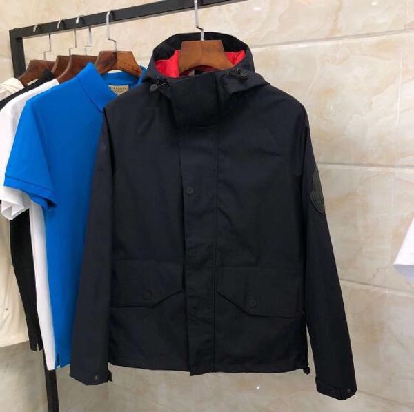 

2019 spring fall new fashion mens moncl luxury designer hooded jacket ~ designer jackets for men, Black;brown
