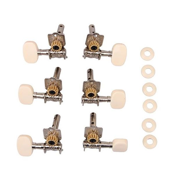 

1set 3l 3r classical guitar string tuning pegs tuners machine heads open gear guitarra guitar parts & accessories