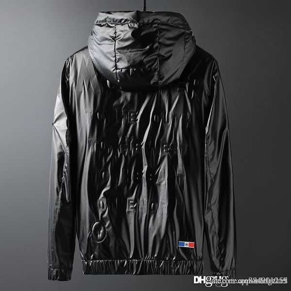 

оптовая продажа горячие новые дизайнерские ветровка мужские куртки вскользь письмо mens дизайнерские куртки люкс с капюшоном куртки мужские, Black;brown