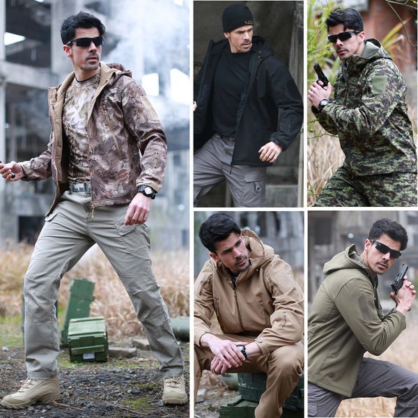 

рубашки мужской combat army охота камуфляж одежда tactical uniform с длинным рукавом пейнтбол кемпинг ветровка, Gray;blue
