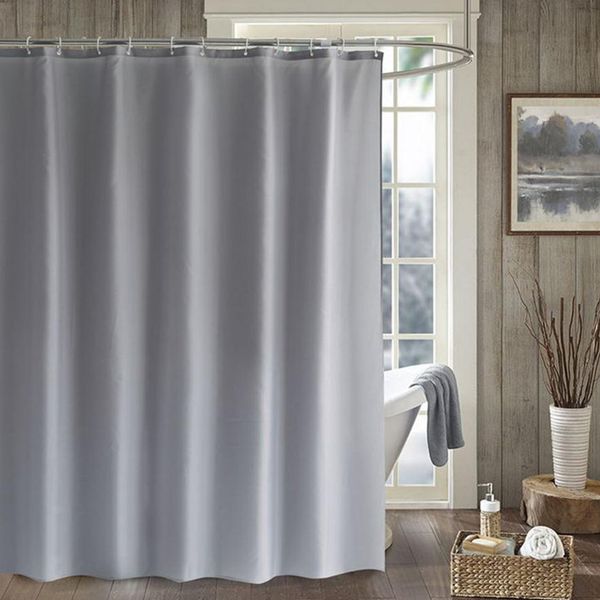 2019 Waterproof Shower Curtain White Grey Black Bathroom Products