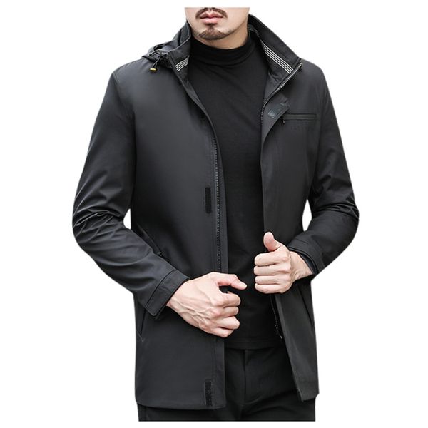 

2019 new denim jacket fashion men's autumn winter solid blouse casual outdoor windbreaker warm jacket coat kot ceket modis, Black;brown