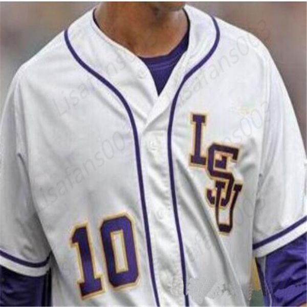 2020 LSU Tigers College Baseball Stitched Jerseys CWS DJ LeMahieu Alex