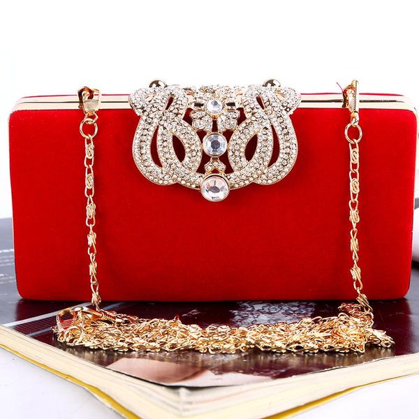 

factory/retaill/wholesale brand new handmade perfect velour evening bag/clutch with satin for wedding/banquet/party/porm(more colors