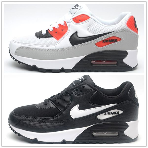 

new men womens shoes classic men and women running shoes black red white sports trainer air cushion surface breathable sports shoes 36-46