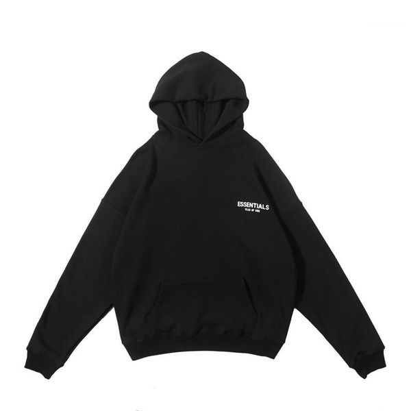 

известная торговая марка зима mens конструктора hoodie вскользь hip hop хлопок мужчины женщина черный толстовки толстовки толстовка размер s, Black
