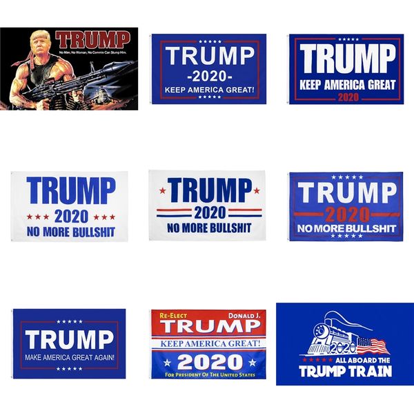 

trump 2020 flag print keep america great banner decor for president usa american election no more bullshirt donald flag 90x150cm size #160