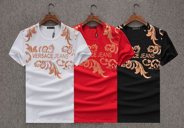 

new summer mens designer t shirts men's hair stylist t-shirt men's hair stylist t-shirt designer casual short-sleeved fashion prin, White