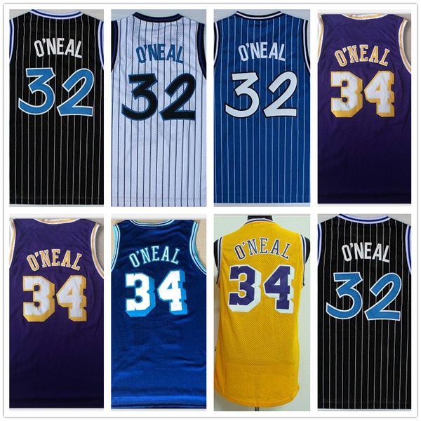 

Ncaa collage 34 haquille o neal purple yellow haquille 32 o neal ba ketball titched jer ey ize xxl, Black;red