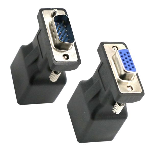 

2pcs vga to rj45 extender vga male/female converter cat5 ethernet adapter