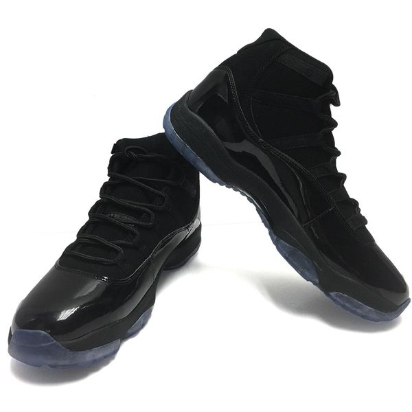 

with box ) new arrive basketball shoes 11s prom night cap and gown black out man women shoes athletic sneakers size 7-13