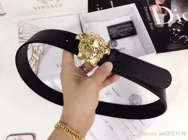 

Высокое Качество Роскошный Стиль Медуза Натуральная Кожа Ceinture Ремень Для Мужчин