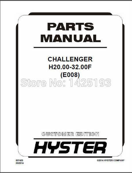 

hyster spare parts pdf 2017 for euro full set