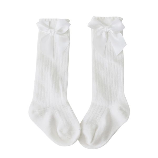 

cotton baby socks big bow baby girls socks knee high winter infant baby kids warmers soft cotton lace long socks #y5, Blue