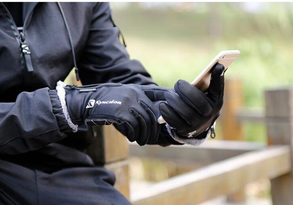 2020 Verdickung Touchscreen-Handschuh kältebeständig Männer Frauen Sporthandschuhe Fleece verdickt Winter Outdoor Reiten warm wasserdicht Training yakuda