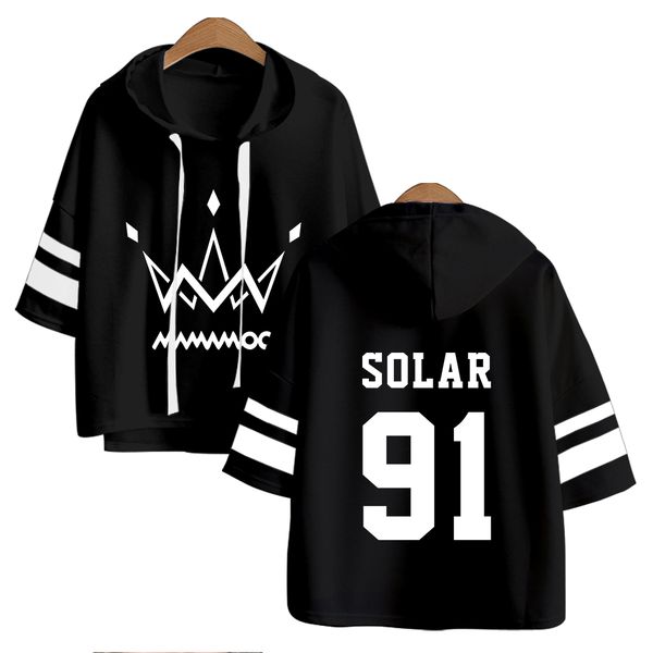 

mamamoo kpop hoodies riverdale short sleeve harajuku fashion hoodies women cool spring/summer kpop clothes hip hop clothes, Black