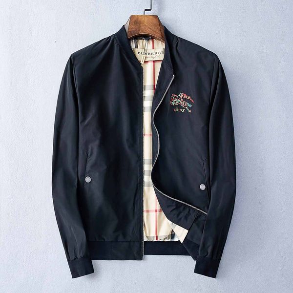 

бренд burberri классический британский роскошный пиджак случайный дикий высокий пиджак конец вышитые кардиган на открытом воздухе тенденция, Black;brown