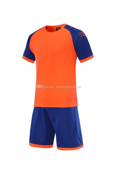 

FC Orange Blue Lastest Men Football Jerseys Hot Sale Outdoor Apparel Football Wear High Quality ML