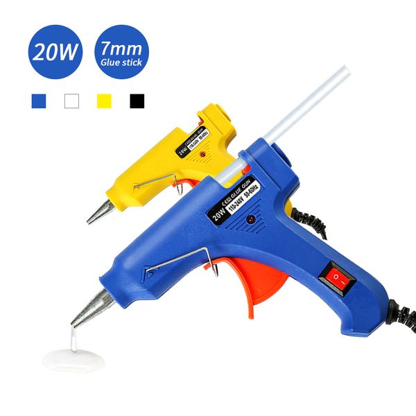 

20w melt glue gun diy tools with 7mm glue stick industrial gun pistola silicona caliente profesional lijmpistool