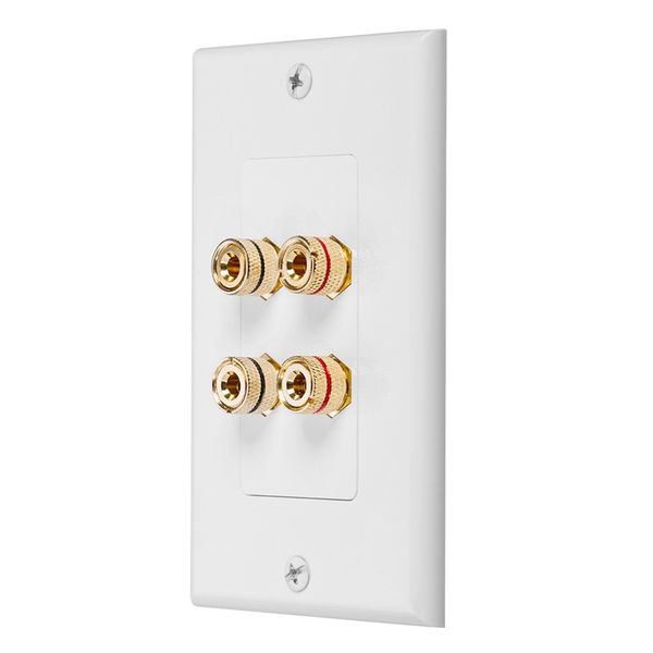 

posts speaker wall plate home theater wall plate audio panel for 2 speakers