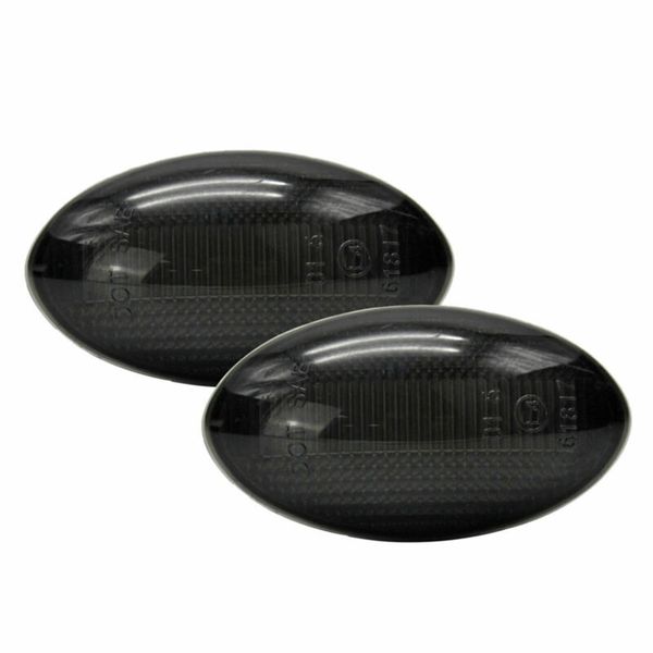 

indicator marker lights fender side smoked lens for mini cooper r50 2pcs led
