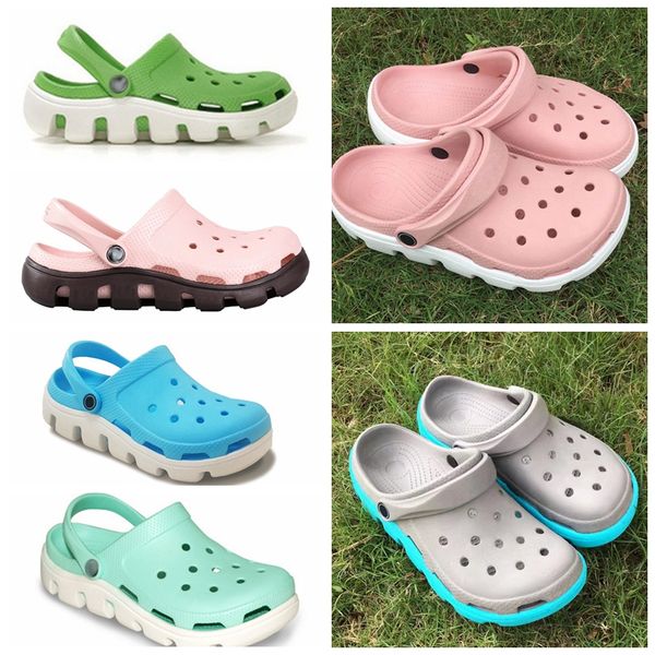 

sandal designer slippers clogs garden fashion women shoes summer flip flops mules beach slides footwear lady sandali donna size 35-40, Black