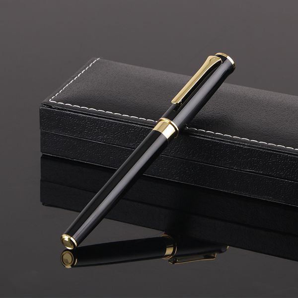 

metal ball pen cart line gift box set business advertising gift pen box, Blue;orange