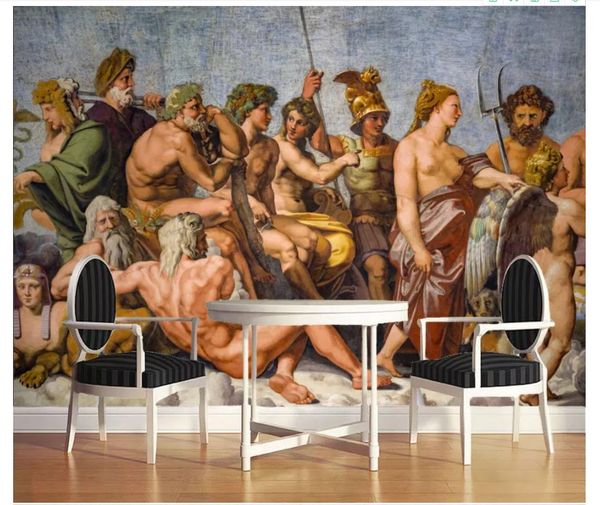 

papel de parede custom 3d p murals wall paper european classical palace character oil restaurant sofa background wall painting