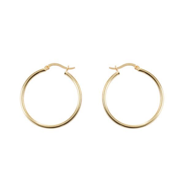 

harlig sterling silver s925 gold color hoop earrings allergy fashion jewelry, Golden;silver