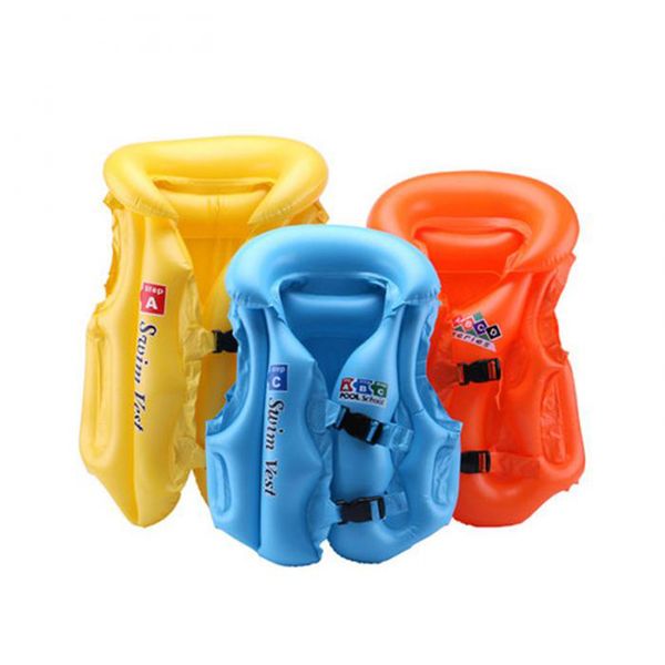 

profession pvc adjustable kids inflatable pool float life vest children swimming drifting safety vests swimming pool