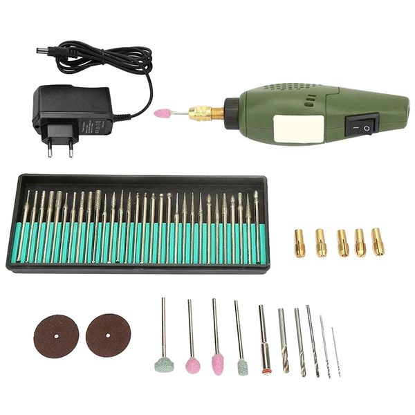 

12v dc mini electric grinding set drill grinder tool for drilling polishing(eu plug