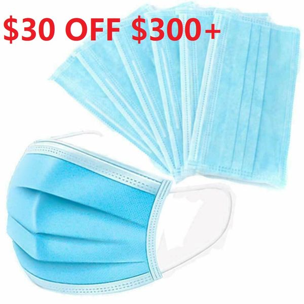 

ce fda disposable face mask 3 ply face mask disposable with tie-on bfe95% dhl shipping