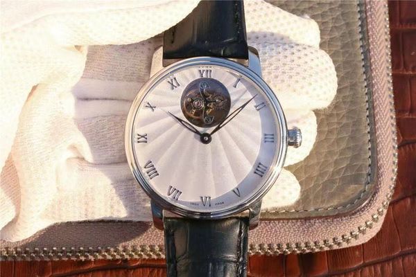 

po 12 o 'clock position of the enlarged floating tourbillon frame designer watches luxury mens watches automatic watch, Slivery;brown