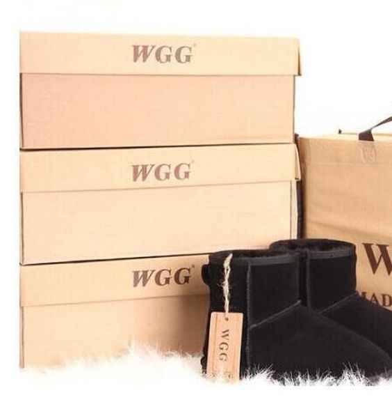 

2018 australia classic wgg 5854 child classic tall boots womens boots boot snow boot winter boots leather boot outdoor shoes, Black