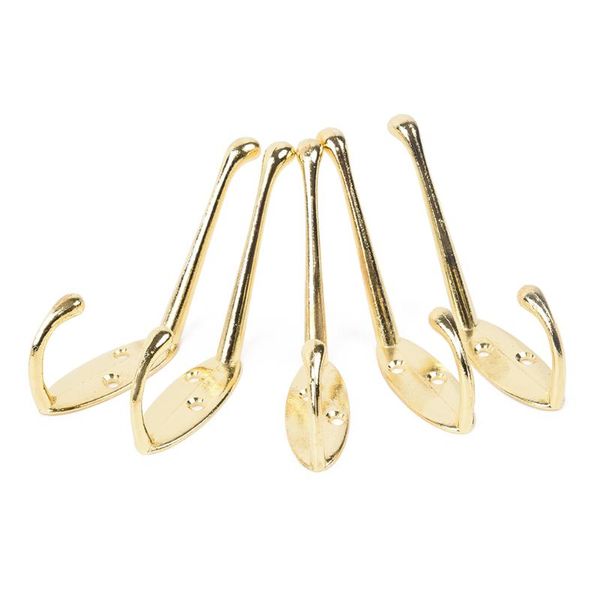 

5pcsvintage cast iron double coat hook hanger coat diy bathroom hooks holders