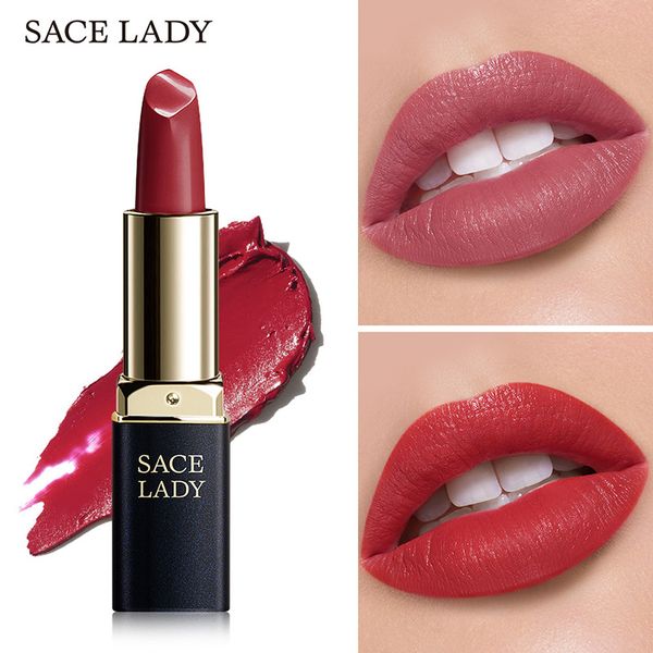 

new fashion 1 pcs 18 colors matte lipstick waterproof nude velvet lip stick smooth high pigmented cosmetics