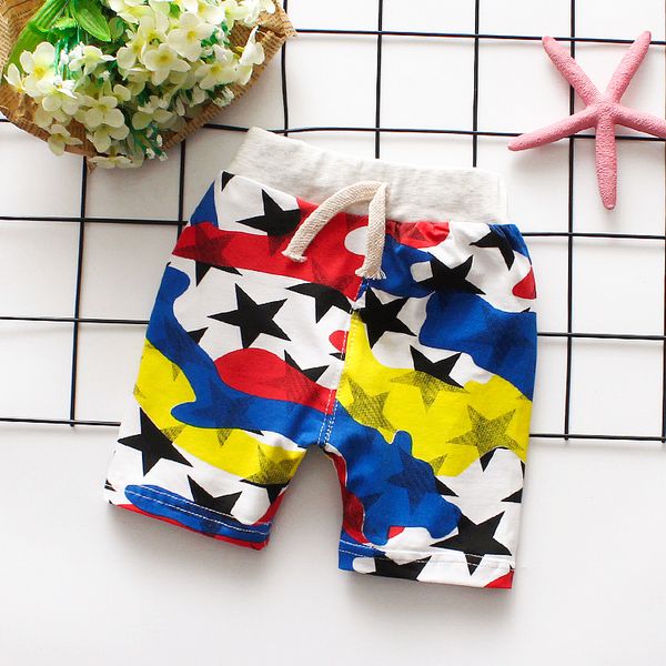 

children pants kids summer trousers for baby boys girls loose shorts size66~100 beachwear cotton toddler infant, Black