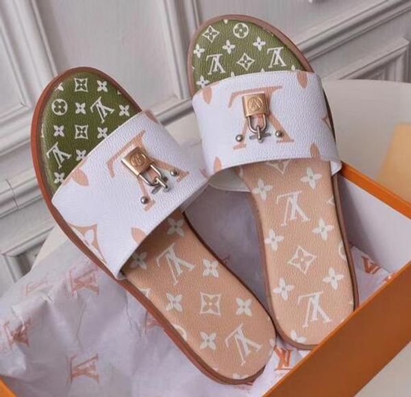 

новый hot15 хай-ЕНД женщин Парижа llLuxury дизайн лето пляж сандалии скольжение тапочки дамы вьетнамки мокасины из кожи с принтом сплошной цвет