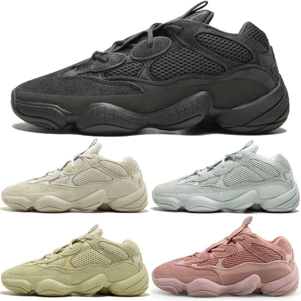 

new 500 desert rat blush 500s salt super moon yellow utility black pink mens running shoes for men women sports sneakers designer size 36-45, White;red
