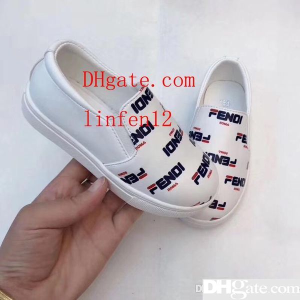 

Горячая распродажа новый дизайнер бренд дети белые туфли A20190501-017