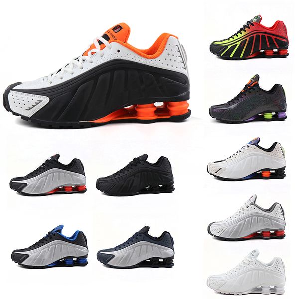 

wholesale shox r4 retro running shoes maxes mens casual shoes sneakers sport fashion basketball shoes  colors, Black
