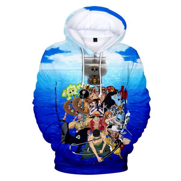 

one piece 3d hoodies men/women aikooki new fashion classic anime harajuku sweatshirts one piece brand hoody casual, Black
