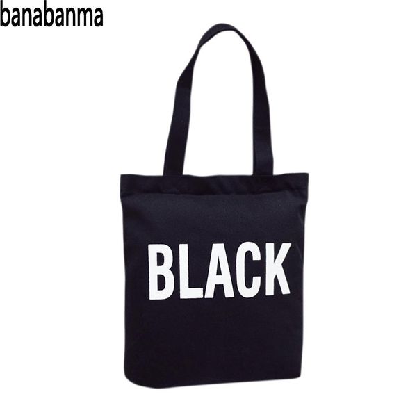 

banabanma women handbag girl canvas letters printing fashionable stylish single-shoulder bag travel casual hand bag for women 40