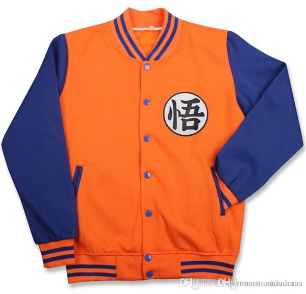 

dragon ball printed мужские baseballl пальто повседневный спорт solid color обшитую панелями верхняя одежда мода длинные рукава мужской курт, Black;brown