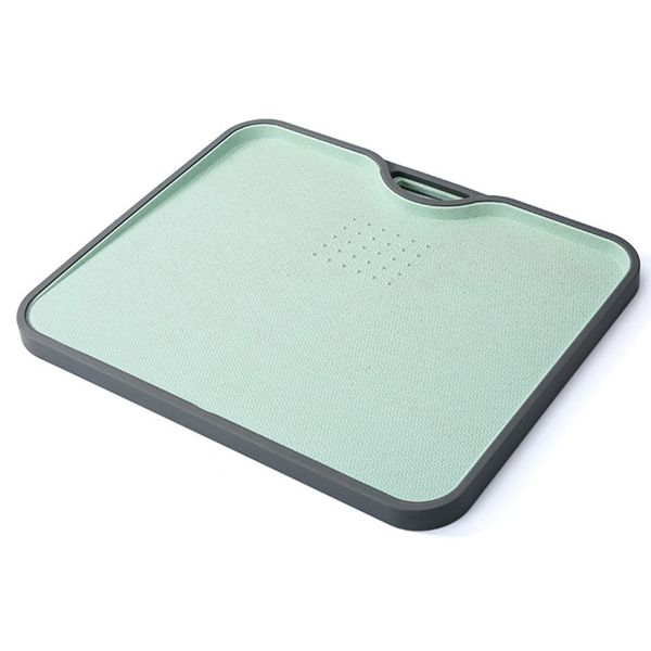 

Eco Wheat Straw Cutting Board Gourmet Chopping Board With Grinding Garlic Tool Cooking Kitchen Gadgets Accessories Green