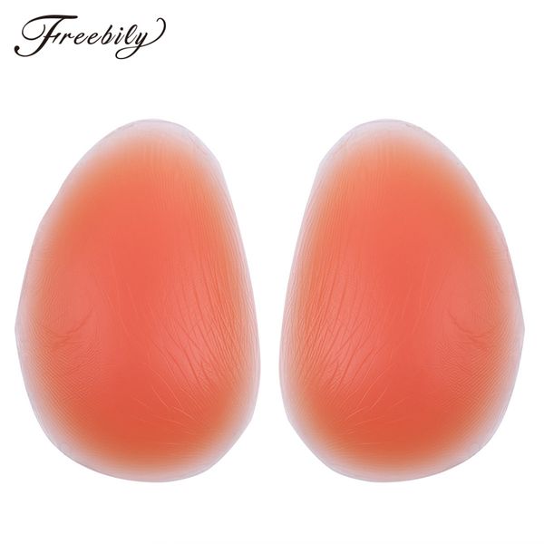 

1 pair buttocks enhancers inserts comfortable removable push up bikini briefs panties women silicone fake butt pads, Black;white