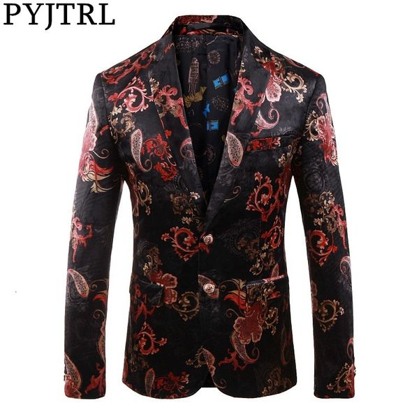 

pyjtrl men quality retro vintage syle men blazer slim fit coat male jacket, White;black