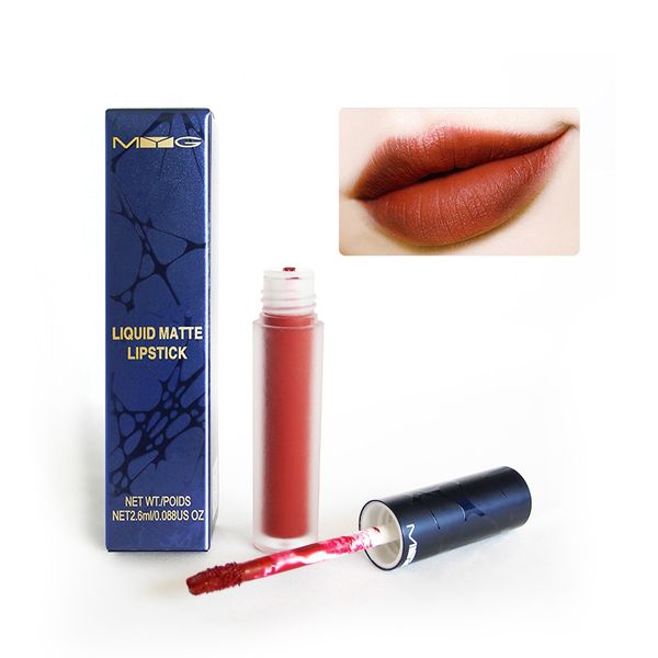 

myg lipstick matte waterproof velvet lip stick red nude brown lipgloss nutritious beauty lips long lasting pigment
