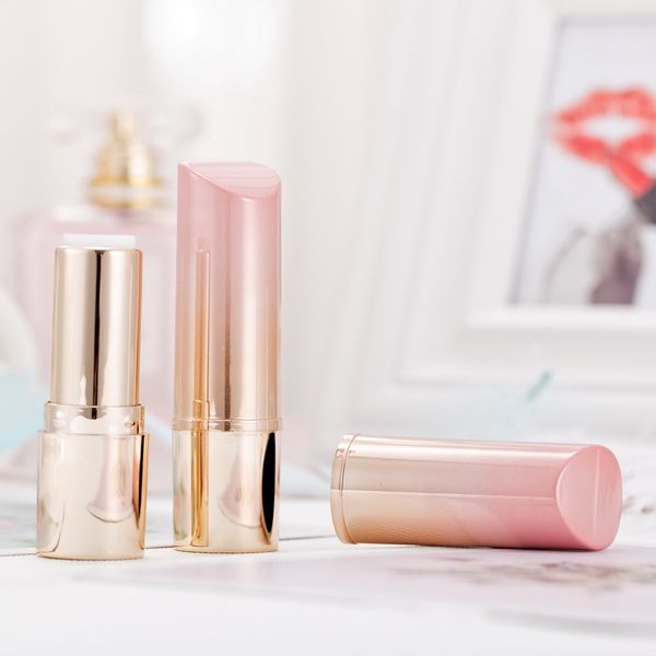 12,1 mm rosagoldene leere Kosmetik-Lippenstifttube aus Kunststoff, handgefertigter, nachfüllbarer Beauty Lip Rouge-Behälter mit Farbverlauf F1947